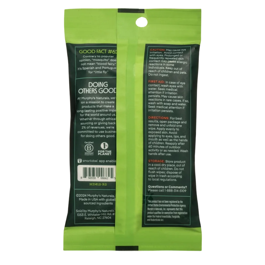 Murphy's Naturals | Mosquito Repellent Wipes