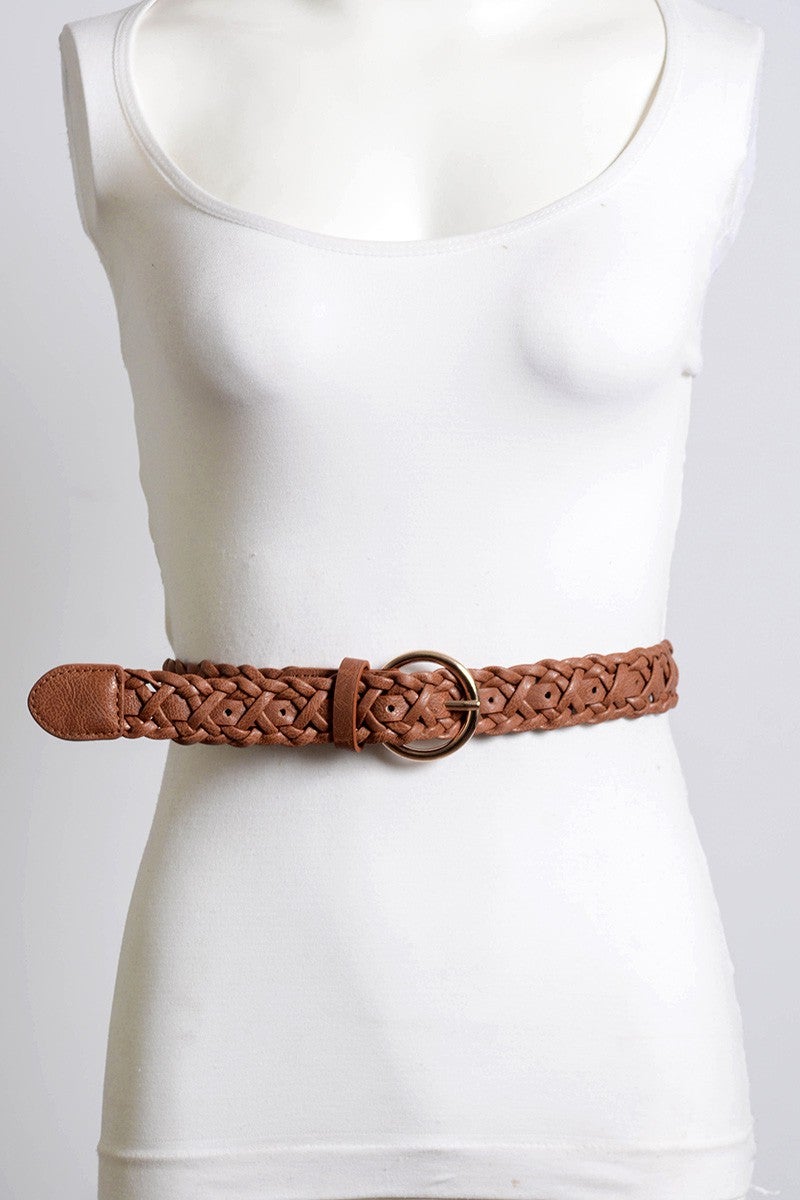 Double Braided Buckle Belt