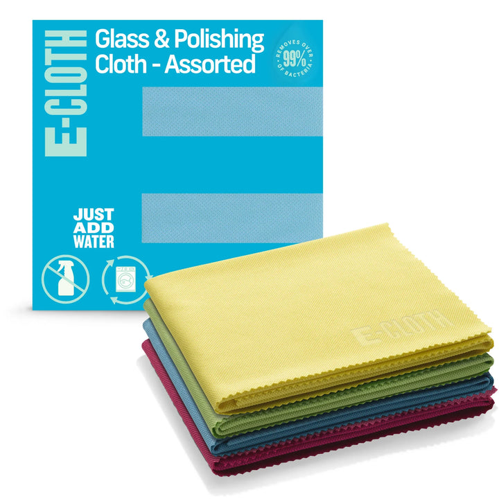 E-Cloth | Glass + Polishing Cloths - 4 pack