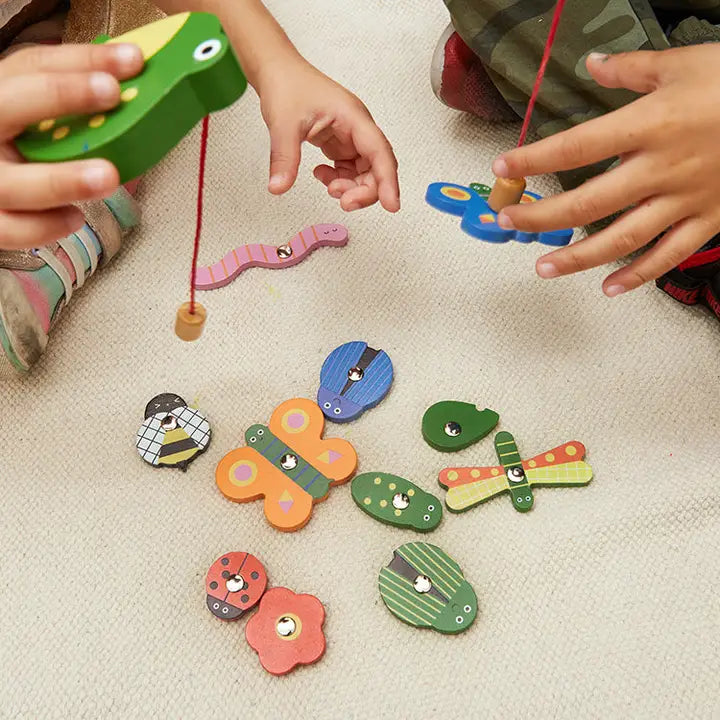 Catch A Bug Wooden Fishing Game