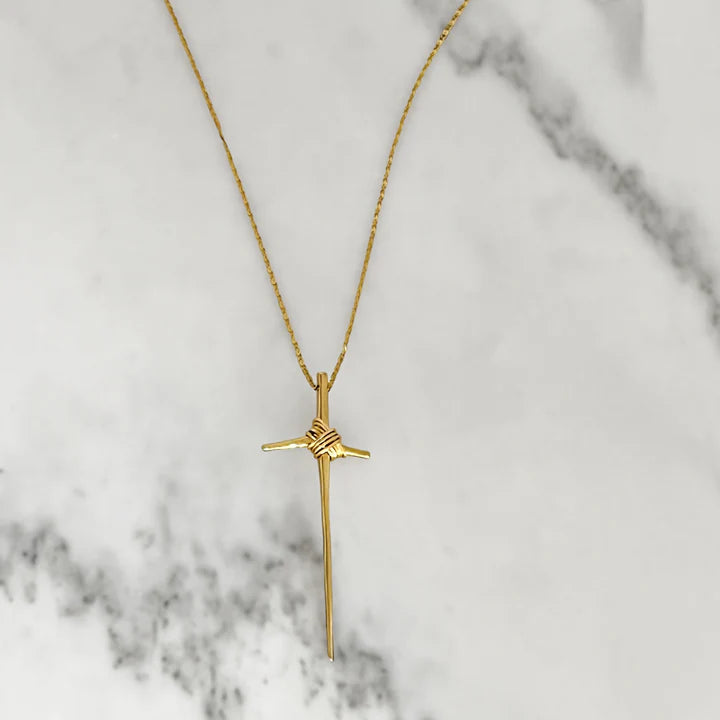 The Crown Cross Pendant Necklace