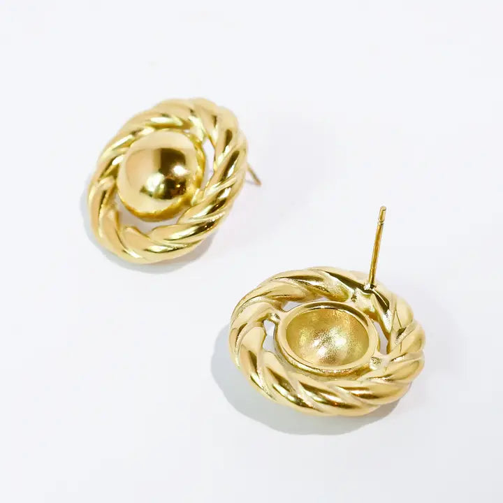 Treasure Jewels | Rope Twist Stud Earrings