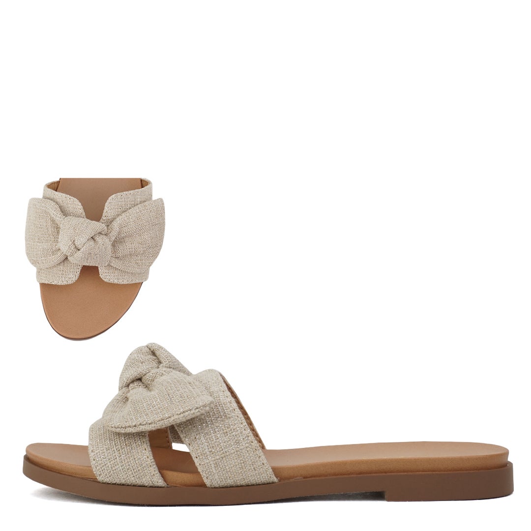 Soda | Writer Bow Slide Sandal