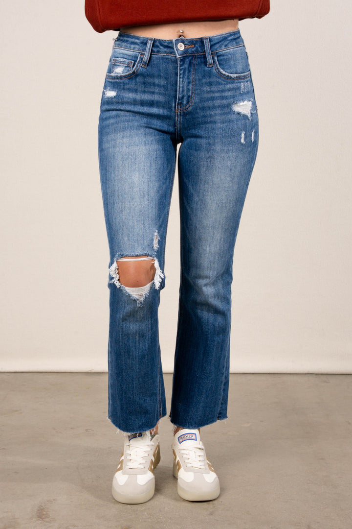 Lovervet by VERVET | Alexa High Rise Crop Flare Jeans