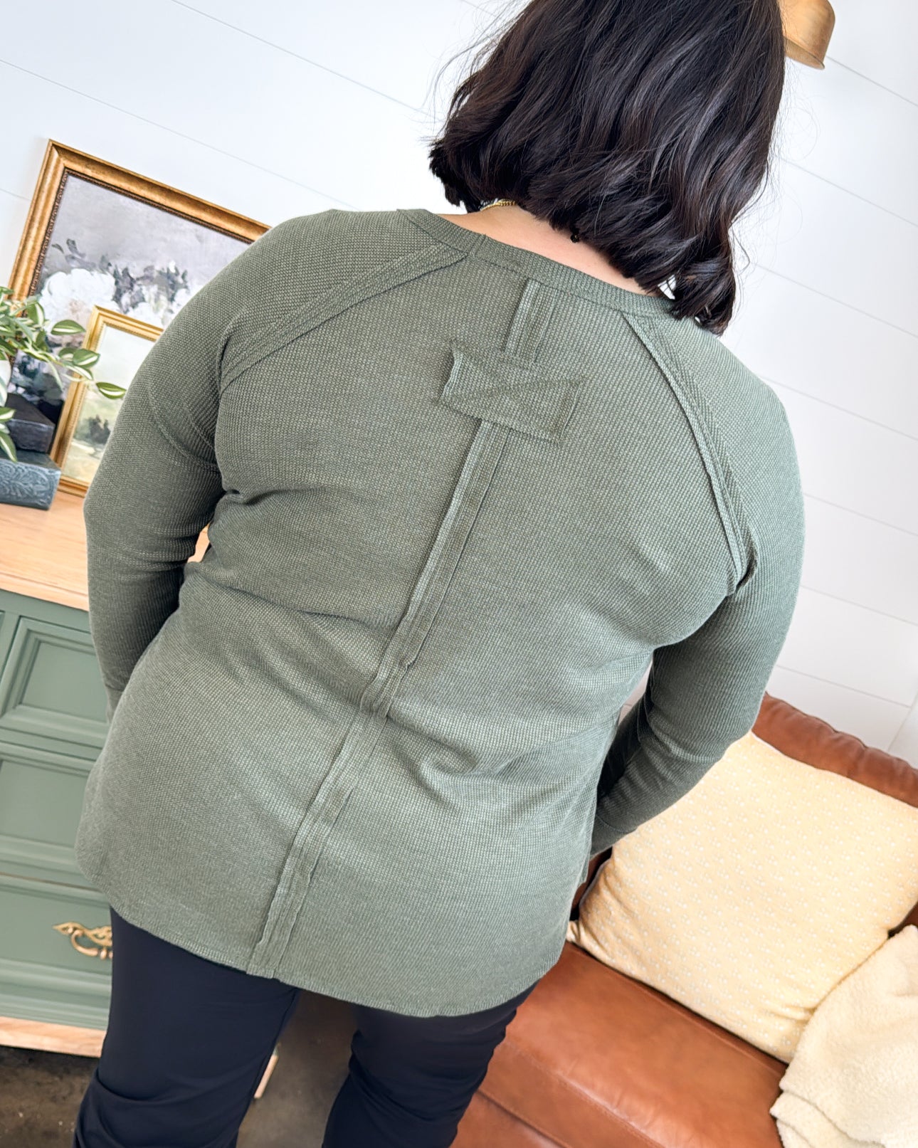 Everly Baby Waffle Knit Raglan Top