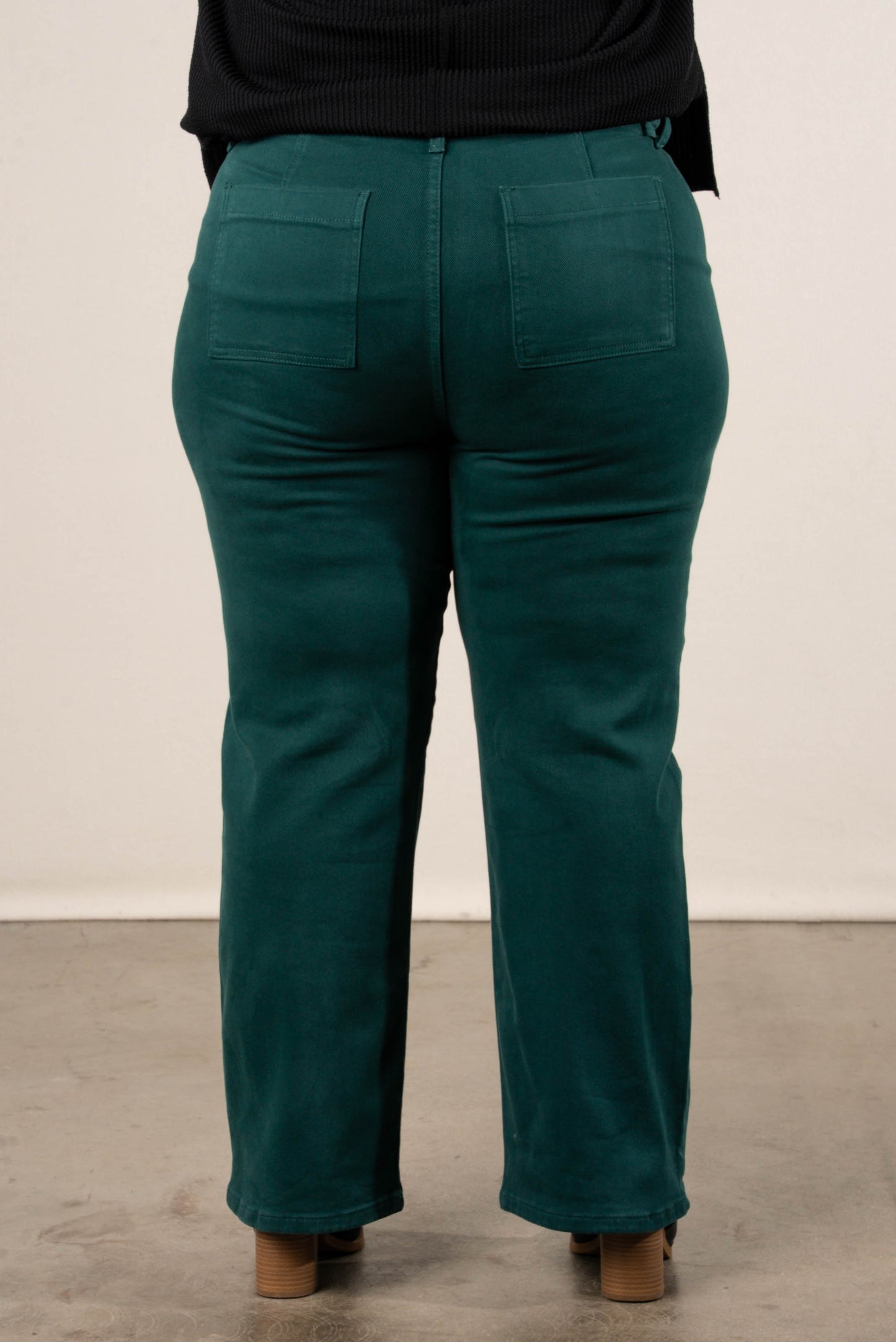Risen Denim | Axel High Rise Patch Pocket Flare Jeans