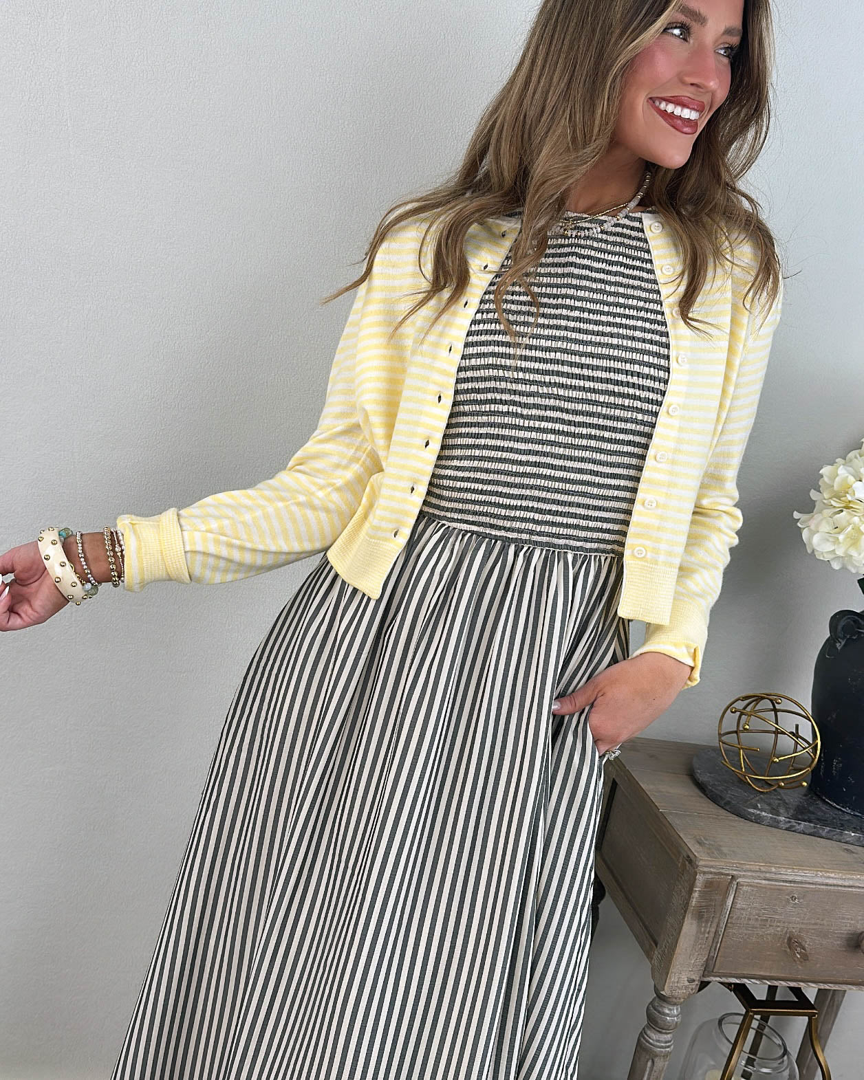 The Montana Striped Sweater Cardigan