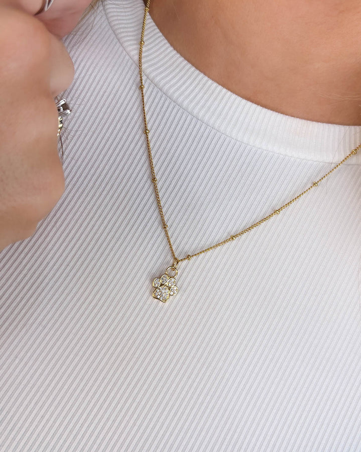 Puppy Paw Print Necklace