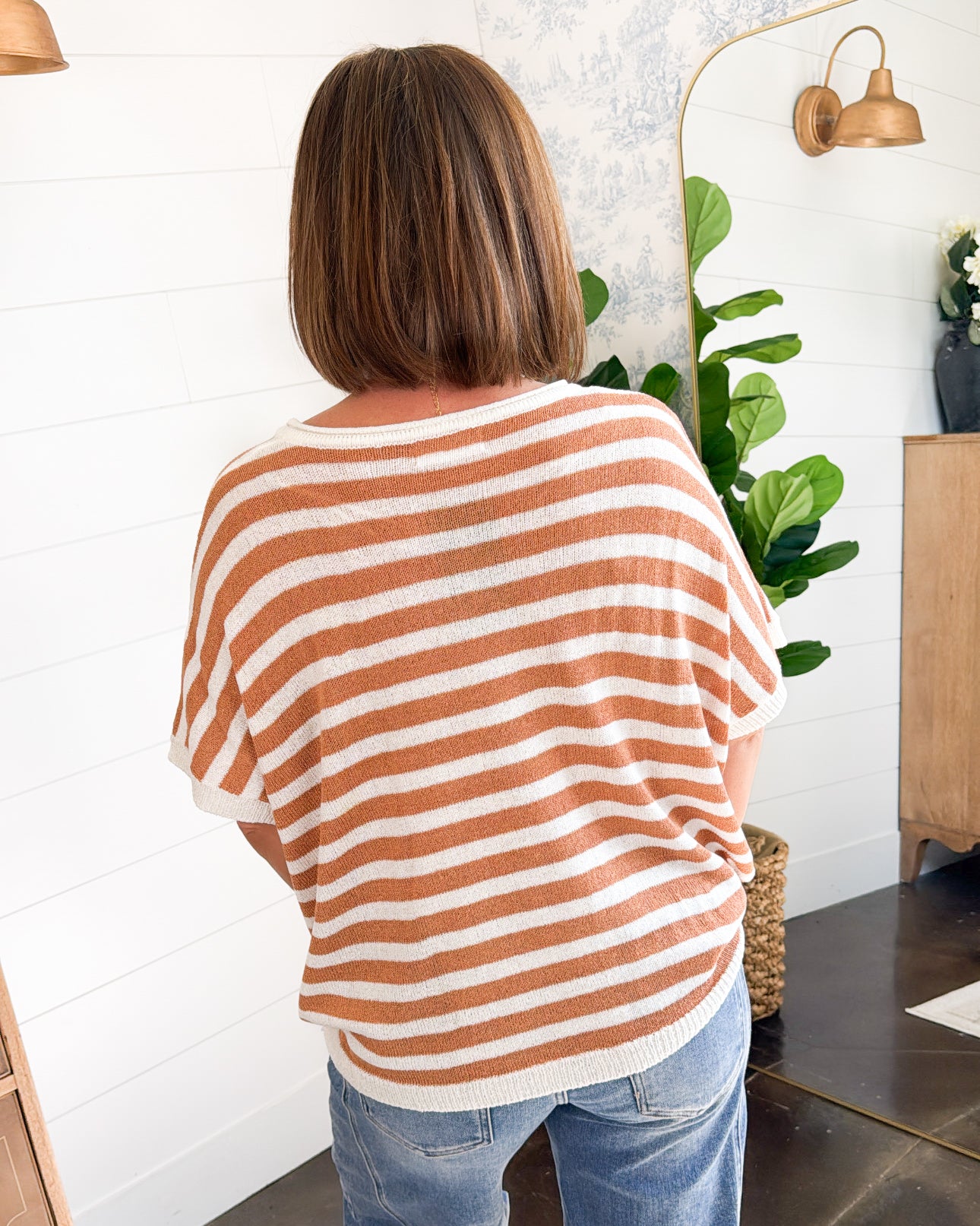 Stroll Goals Summerweight Striped Sweater