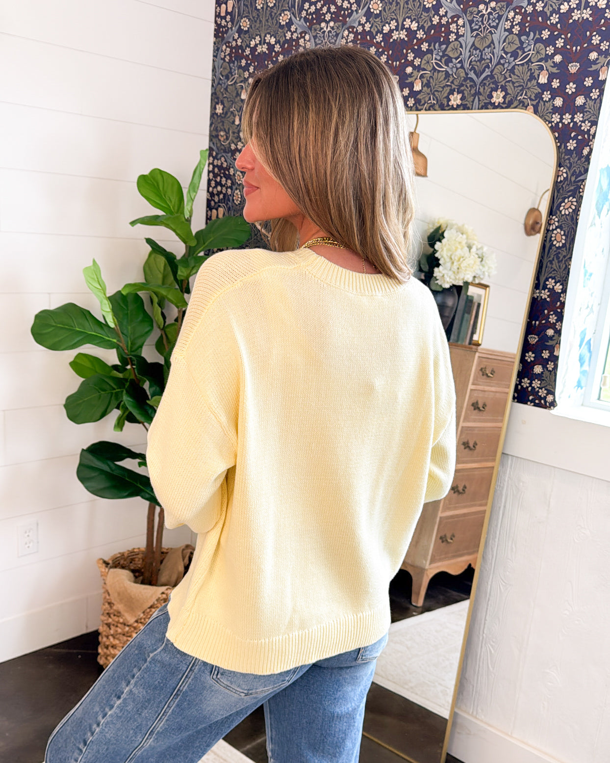 Hooked On You Fish Knit Sweater