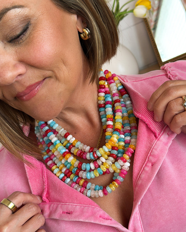 Coastal Candy Beaded Magnetic Necklace
