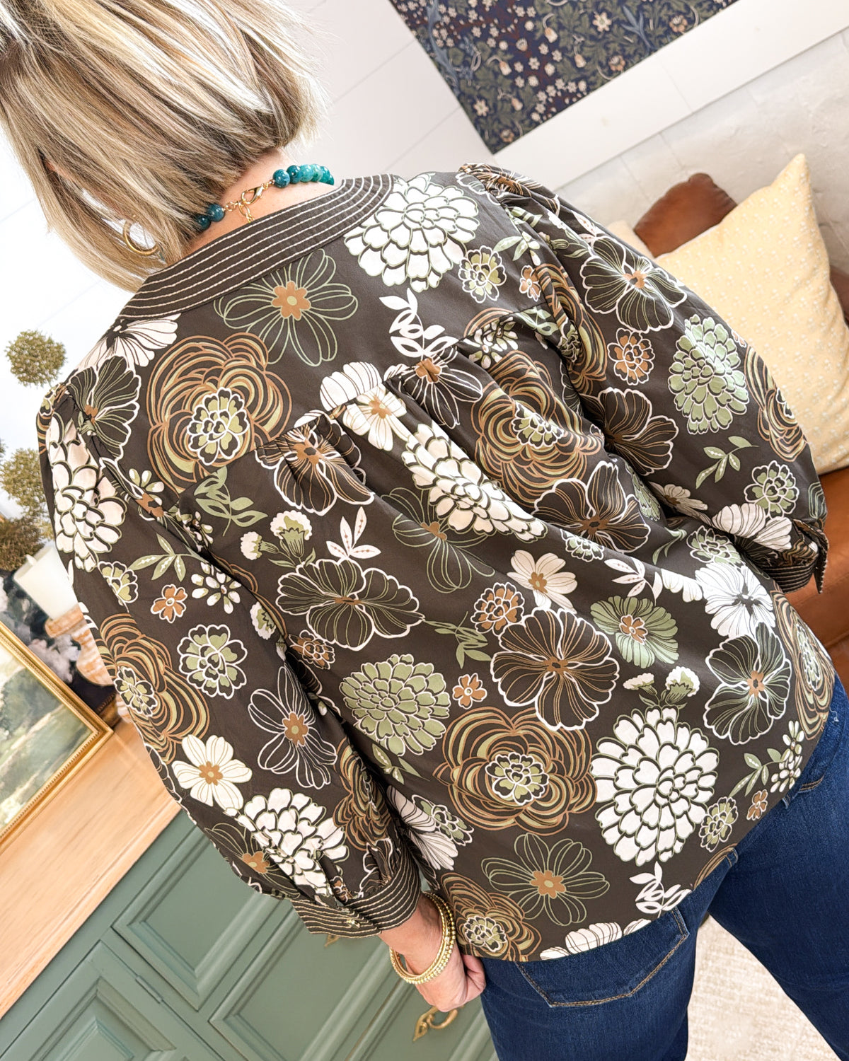 The Wildwood Floral Button Up Blouse