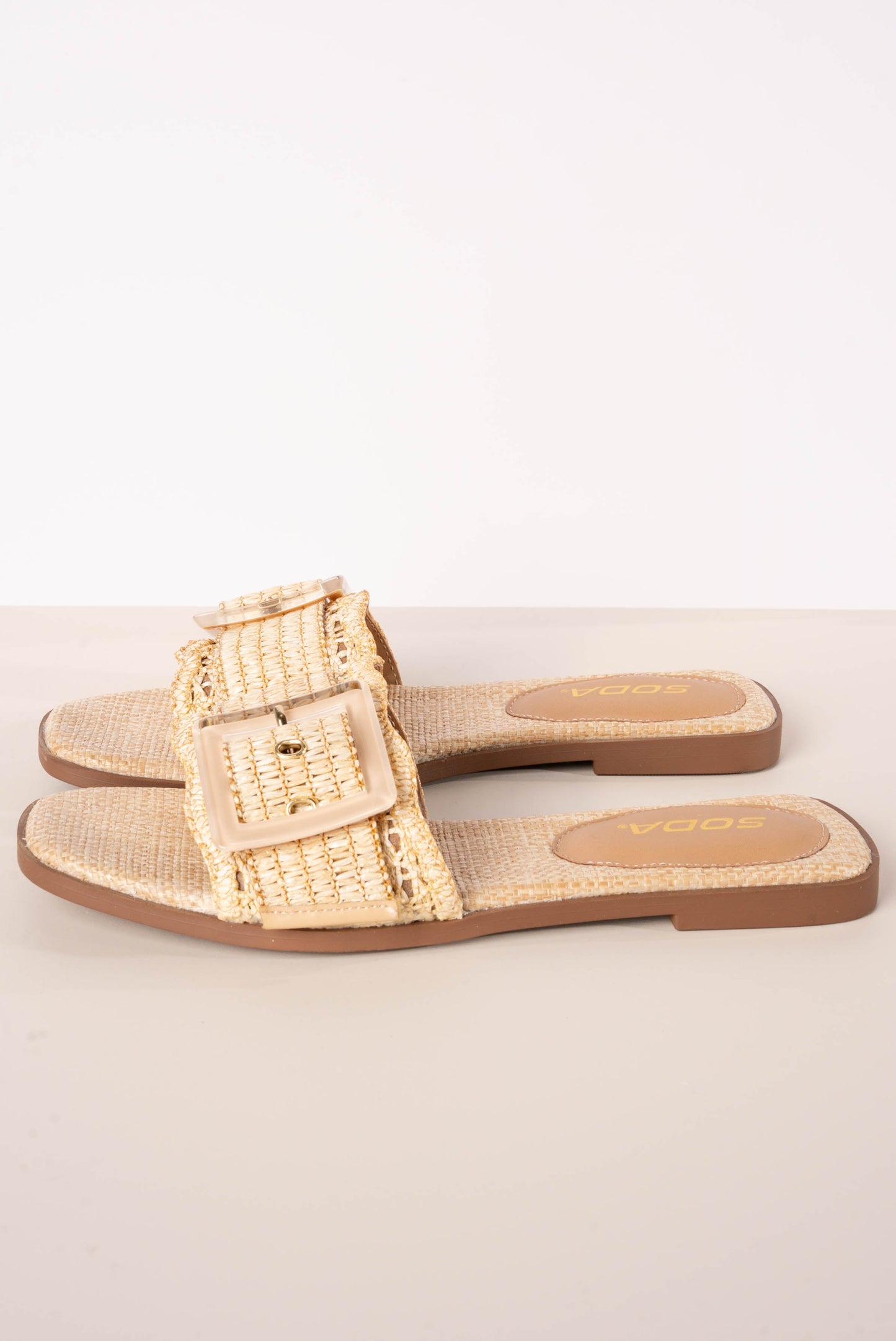 Soda | Nayan Raffia Slide Sandal