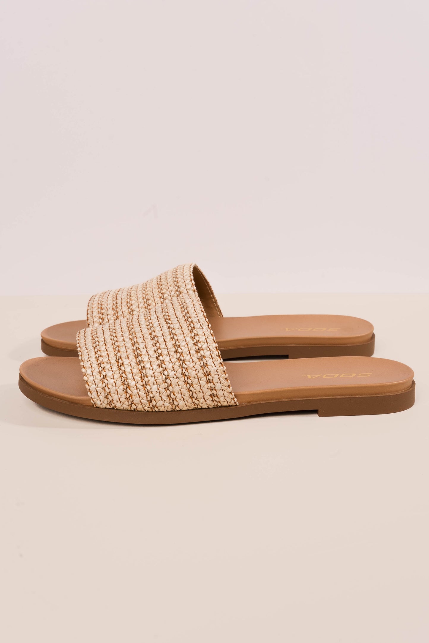 Soda | Fate Raffia Slide Sandal