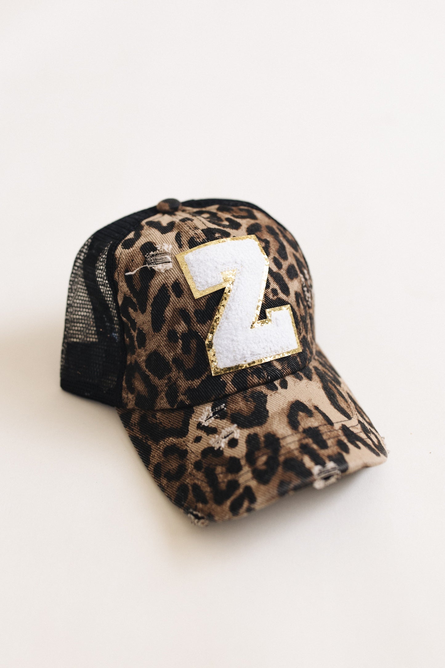 Distressed Initial Patch Baseball Hat *Final Sale*
