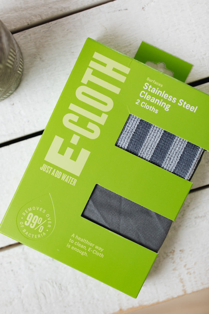 E-Cloth | Stainless Steel Cleaning Cloths - 2 pack