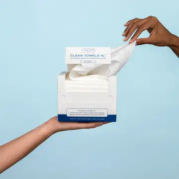Clean Skin Club | XL Disposable Face Towel Cloths - 50 ct