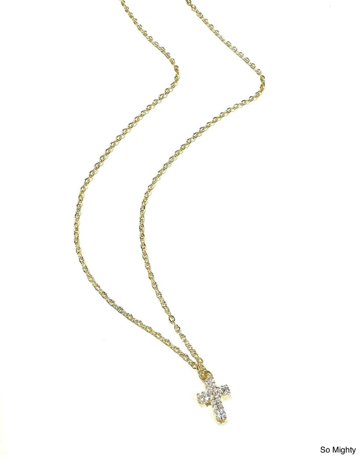 So Mighty Tiny Cross Necklace