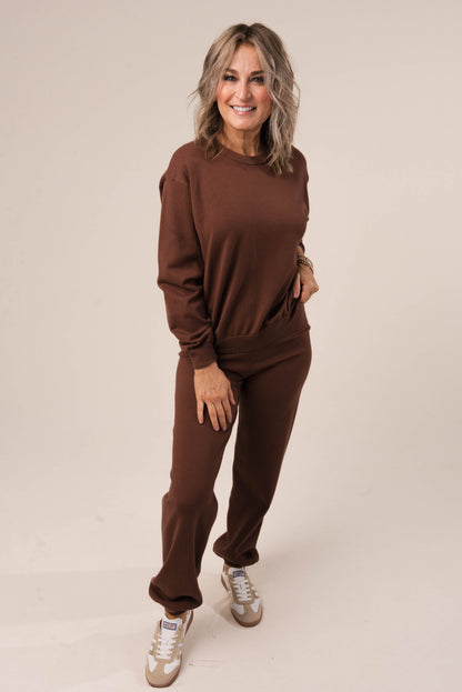 Sweater Top + Jogger Set