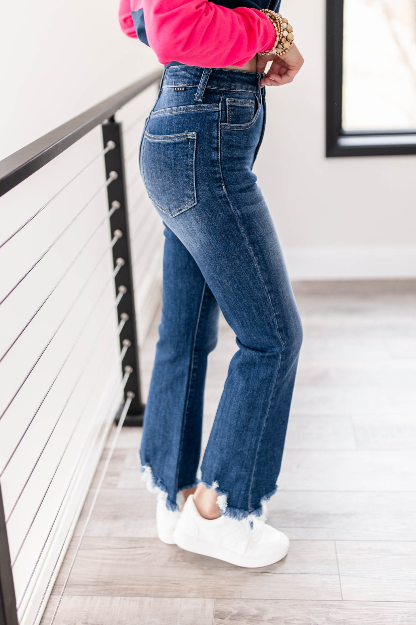 Risen Denim | Lyla High Rise Ankle Flare Jeans