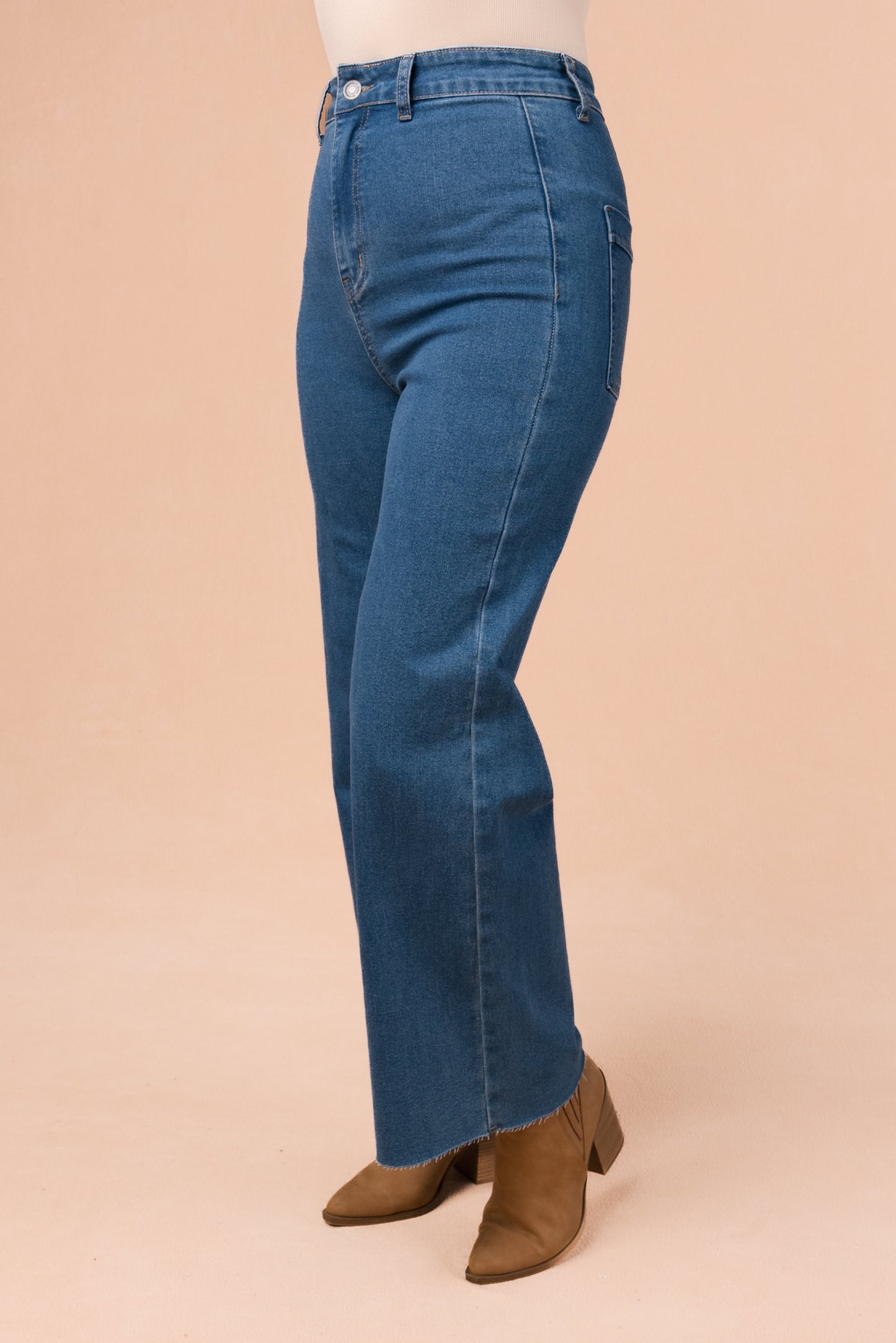 Anniewear | Briar High Rise Cropped Wide Leg Jeans