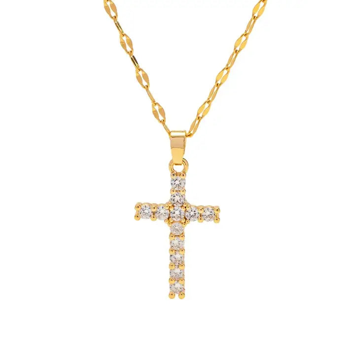 Sparkle  Cross Necklace
