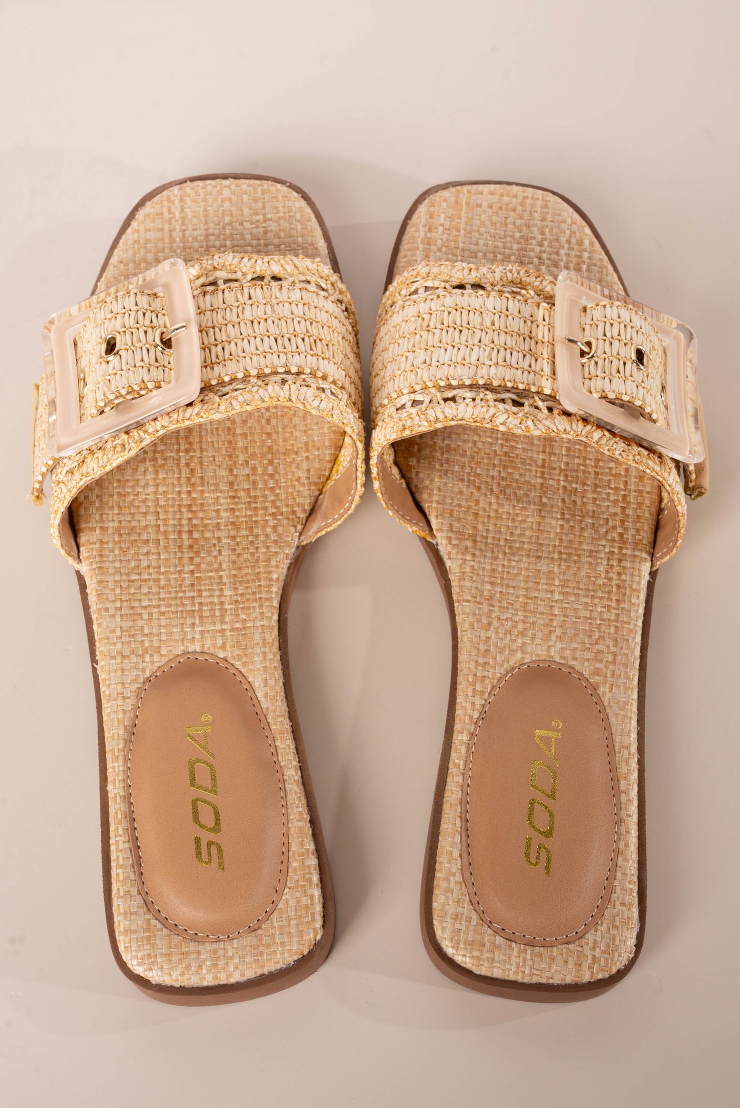 Soda | Nayan Raffia Slide Sandal