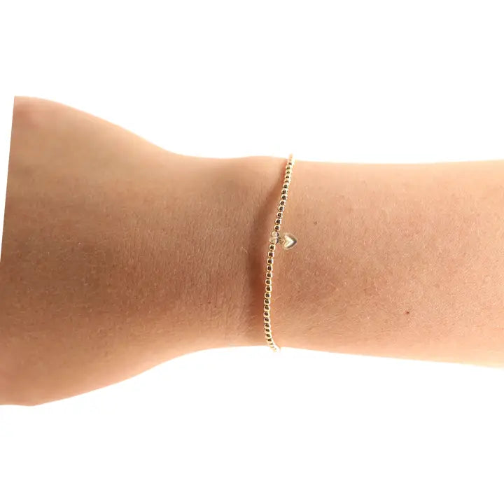 Beaded Blondes | 2mm Charm Bracelet in Gold