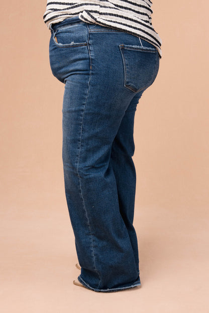 Risen Denim | Adele High Rise Straight Leg Jeans