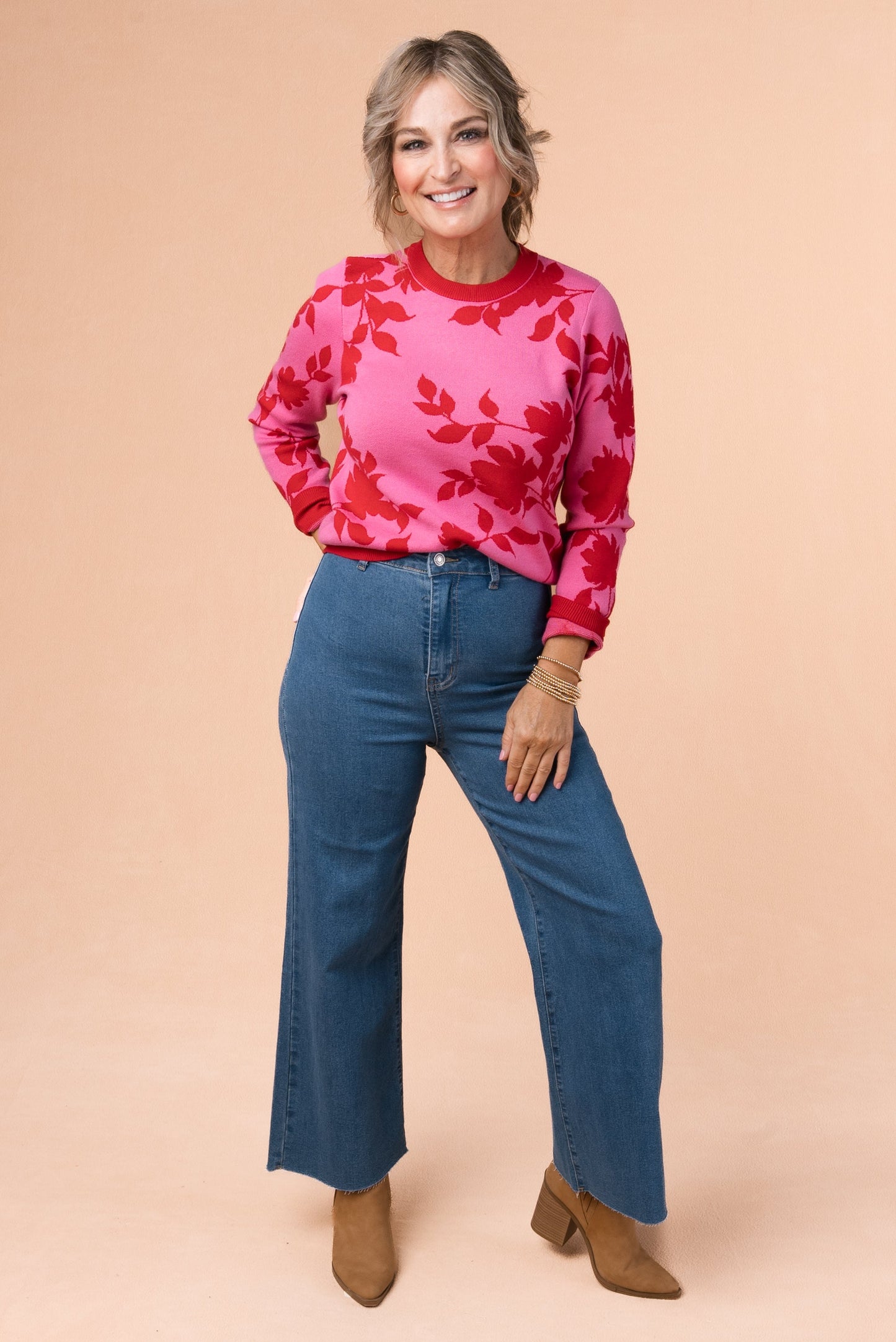 Anniewear | Briar High Rise Cropped Wide Leg Jeans