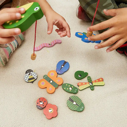 Catch A Bug Wooden Fishing Game
