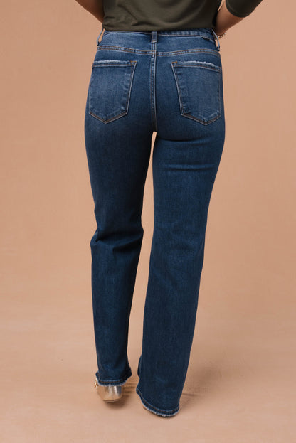 Risen Denim | Adele High Rise Straight Leg Jeans