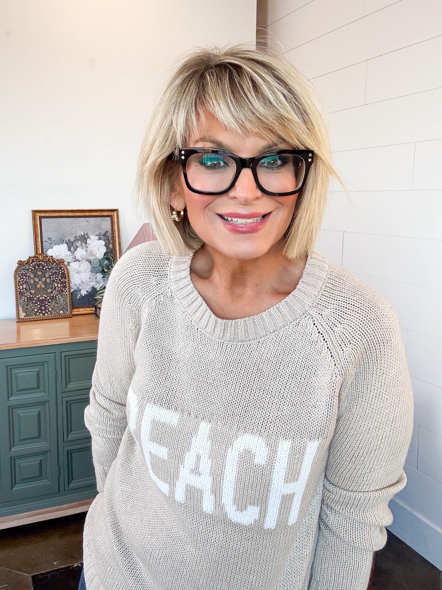 Matilda Beach Knit Raglan Sweater
