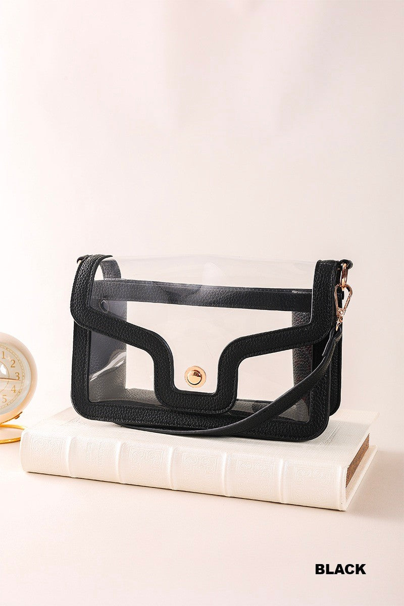 Zoey Clear Stadium Handbag