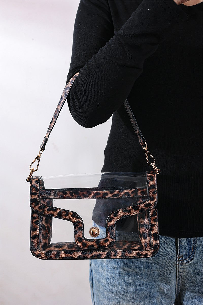 Zoey Clear Stadium Handbag