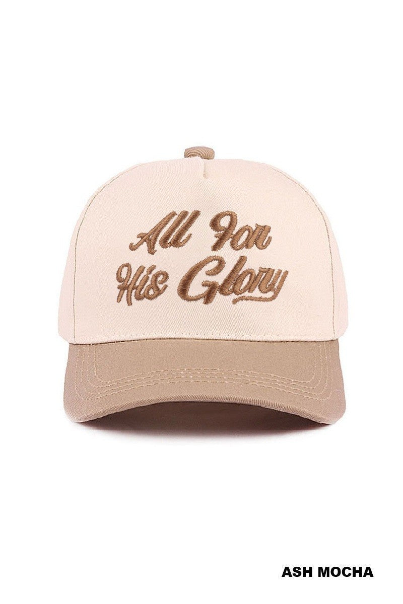 All For His Glory Baseball Hat