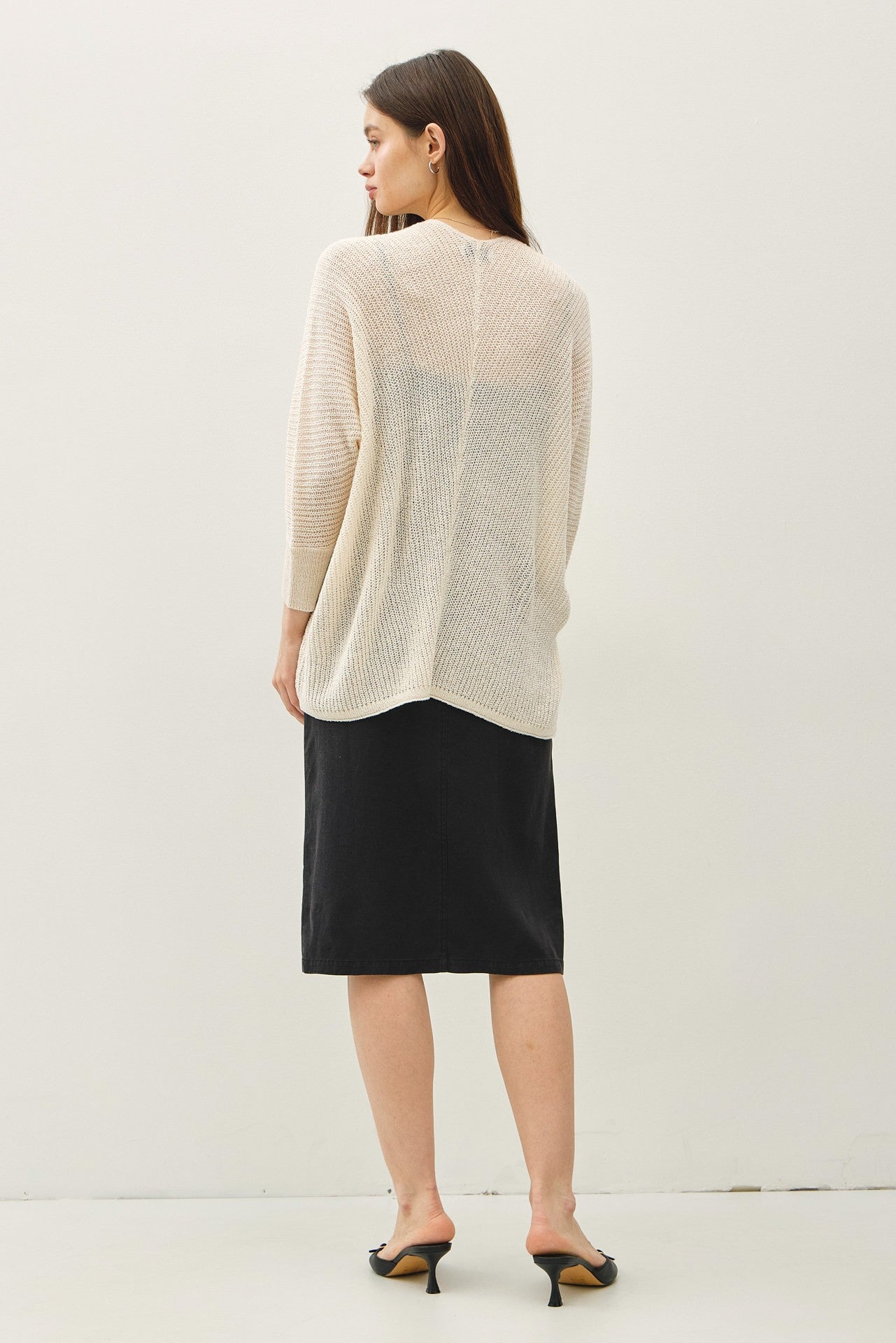 The Arden Rib Knit Dolman Cardigan