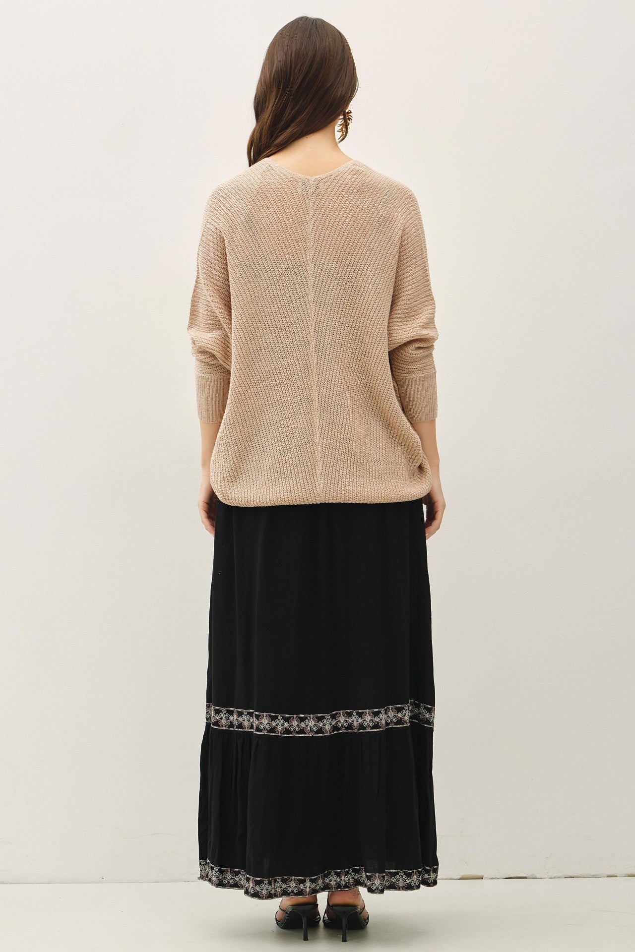 The Arden Rib Knit Dolman Cardigan