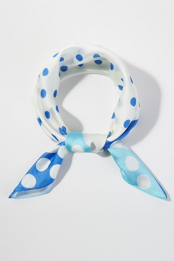 When In Rome Satin Polka Dot Scarf