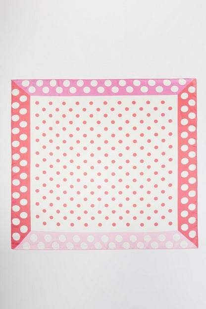 When In Rome Satin Polka Dot Scarf