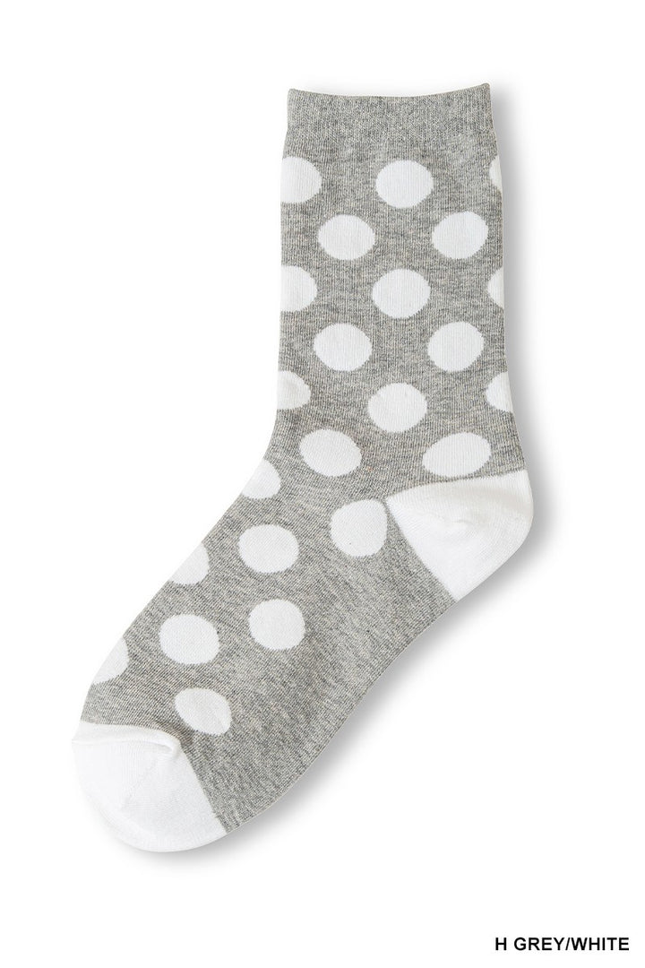 Polka Dot Crew Socks