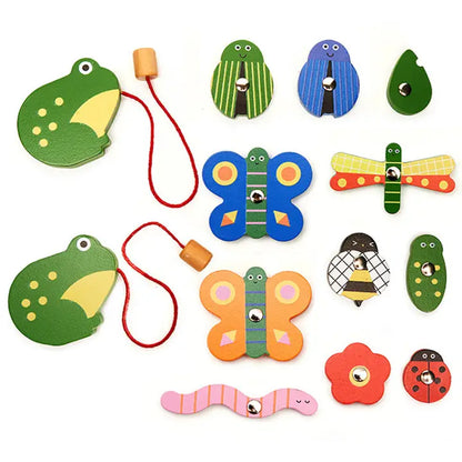 Catch A Bug Wooden Fishing Game