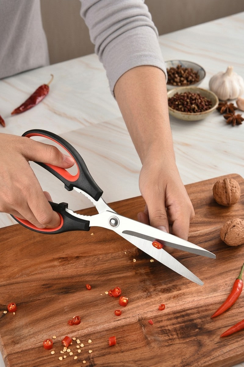 Stainless Steel BBQ + Kitchen Scissors