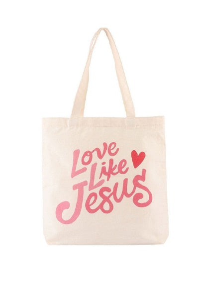 Faith Graphic Canvas Tote Bag
