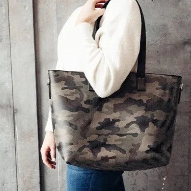 Jane Leather Perforated Tote