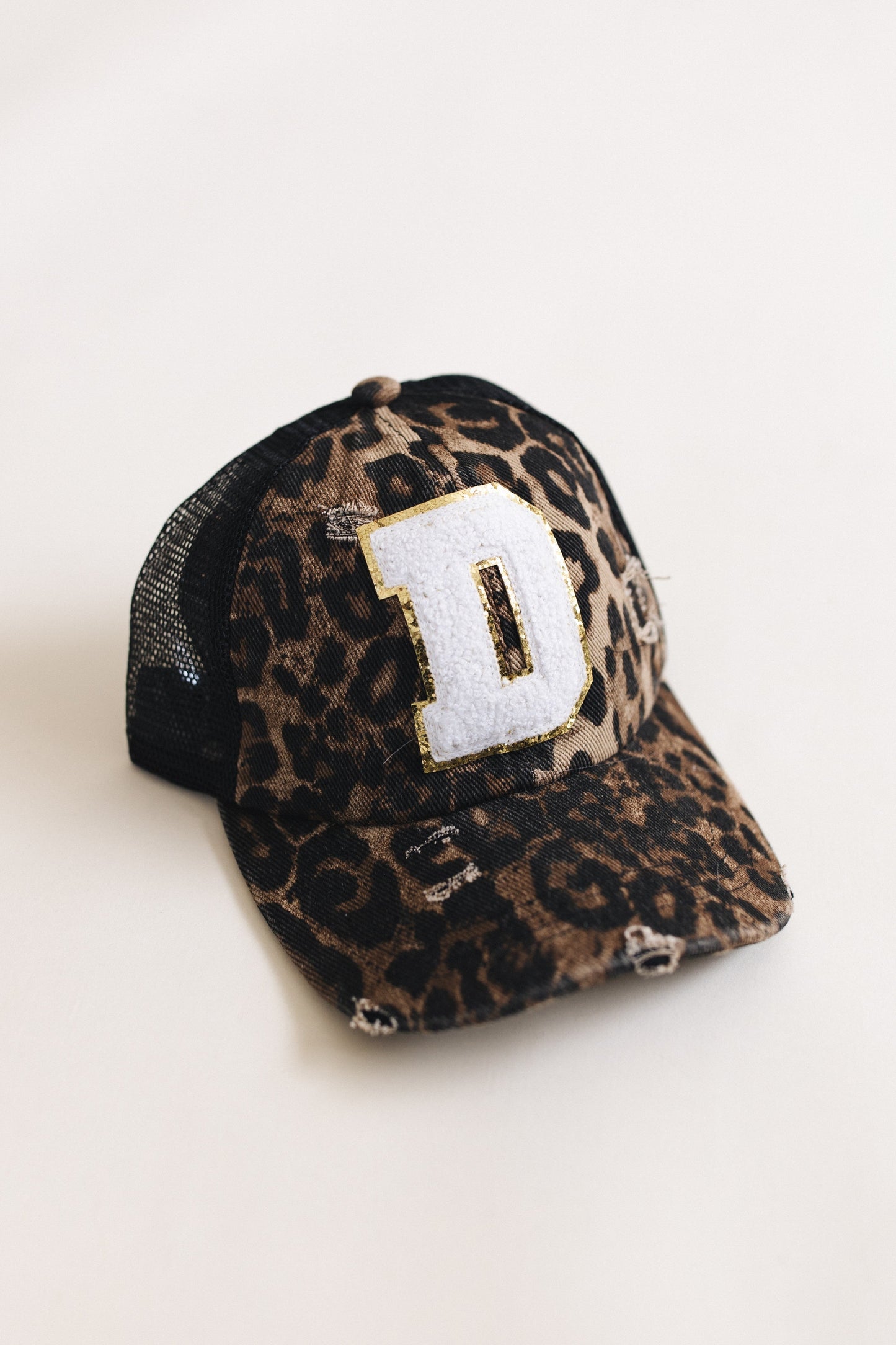 Distressed Initial Patch Baseball Hat *Final Sale*