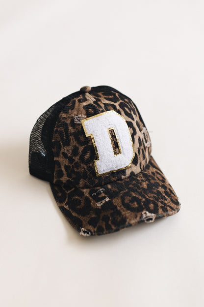 Distressed Initial Patch Baseball Hat *Final Sale*