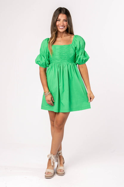 Smocked Square Neck Dress *Final Sale*