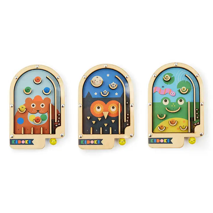Wooden Handheld Pinball Game