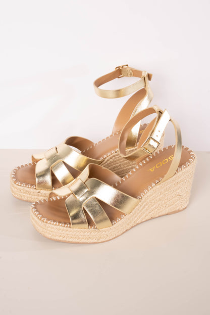 Soda | Behold Espadrille Wedge Sandal